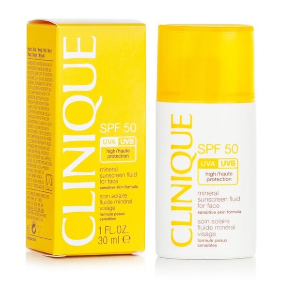 New Clinique Broad Spectrum SPF 50 Mineral Sunscreen Fluid For Face 30 ml NIB - Picture 7 of 7